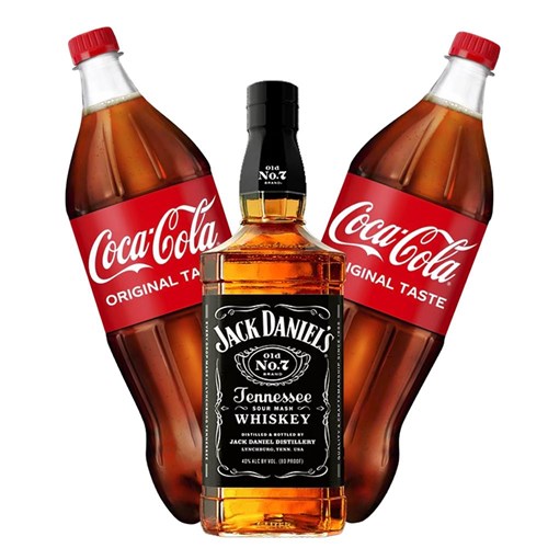 Jack Daniels Tennessee Whisky with Coca-Cola Mixer